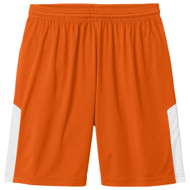 Sport-Tek ST103 Competitor United 7" Shorts - Deep Orange/White