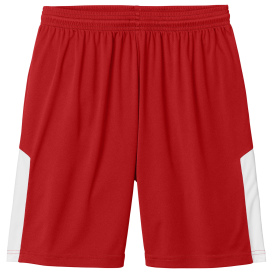 Sport-Tek ST103 Competitor United 7" Shorts - Deep Red/White