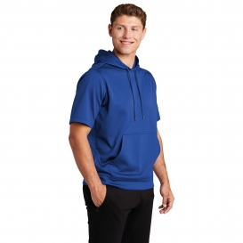 Sport-Tek ST251 Sport-Wick Fleece Short Sleeve Hooded Pullover - True Royal