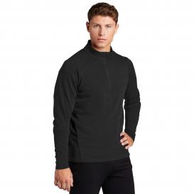 Sport-Tek ST273 Lightweight French Terry 1/4-Zip Pullover - Heather Black