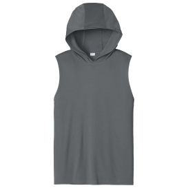 Sport-Tek ST352H Competitor Sleeveless Hoodie - Iron Grey