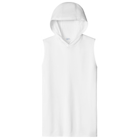 Sport-Tek ST352H Competitor Sleeveless Hoodie - White