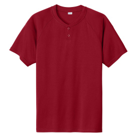 Sport-Tek ST359 PosiCharge Competitor 2-Button Henley - Deep Red