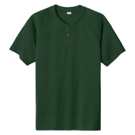 Sport-Tek ST359 PosiCharge Competitor 2-Button Henley - Forest Green