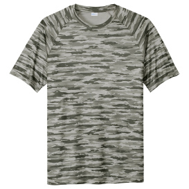Sport-Tek ST375 Drift Camo Tee - Silver