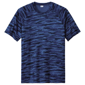 Sport-Tek ST375 Drift Camo Tee - True Royal