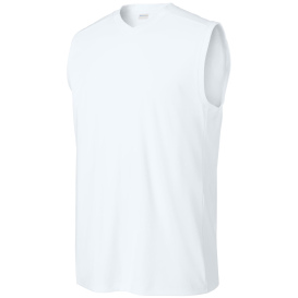Sport-Tek ST441 Club Sleeveless V-Neck - White
