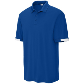 Sport-Tek ST444 Club Colorblock Polo - True Royal/White