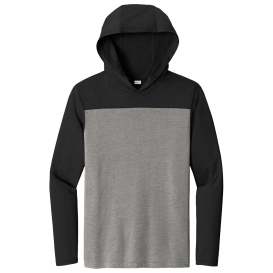 Sport-Tek ST6044 Halftime Long Sleeve Hoodie - Black/Vintage Heather