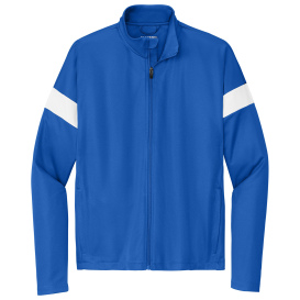 Sport-Tek ST800 Travel Full-Zip Jacket - True Royal/White