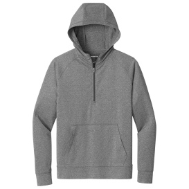 Sport-Tek ST856 Sport-Wick Stretch 1/2-Zip Hoodie - Charcoal Heather Grey