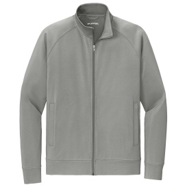 Sport-Tek ST857 Sport-Wick Stretch Full-Zip Cadet Jacket - Charcoal Grey