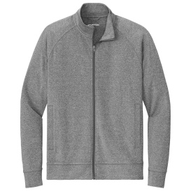 Sport-Tek ST857 Sport-Wick Stretch Full-Zip Cadet Jacket - Charcoal Grey Heather