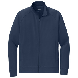Sport-Tek ST857 Sport-Wick Stretch Full-Zip Cadet Jacket - True Navy