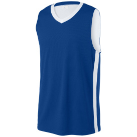 Sport-Tek ST900 Rival Basketball Rev Jersey - True Royal/White