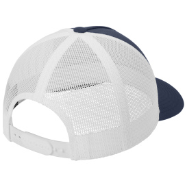 Sport-Tek STC54 Yupoong Retro Trucker 5-Panel Cap - True Navy/White