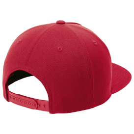 Sport-Tek STC55 Yupoong Premium 5-Panel Snapback Cap - Deep Red