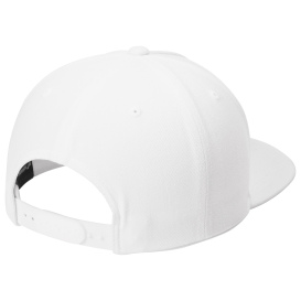 Sport-Tek STC55 Yupoong Premium 5-Panel Snapback Cap - White