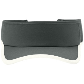 Sport-Tek STC57 Repeat Visor - Iron Gray/White