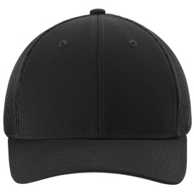 Sport-Tek STC60 Stretch-Tek Mesh Back Cap - Black/Black