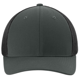 Sport-Tek STC60 Stretch-Tek Mesh Back Cap - Iron Gray/Black