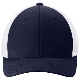 Sport-Tek STC60 Stretch-Tek Mesh Back Cap - True Navy/White