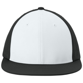Sport-Tek STC64 Pro-Cut Stretch-Tek Cap - White/Black/Black