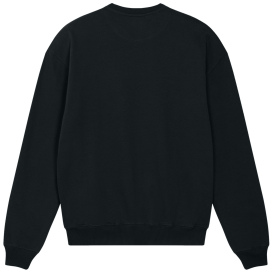 Stanley/Stella SXU029 Unisex Ledger Dry Crewneck Sweatshirt - Black