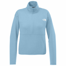 The North Face NF0A8C5H Ladies Double-Knit 1/2-Zip Fleece - Steel Blue