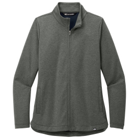 TravisMathew TM1LD001 Ladies Coveside Full-Zip - Dark Grey Heather