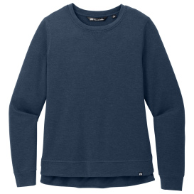 TravisMathew TM1LD003 Ladies Long Weekend Crew - Blue Nights Heather