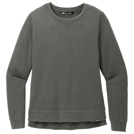 TravisMathew TM1LD003 Ladies Long Weekend Crew - Dark Grey Heather