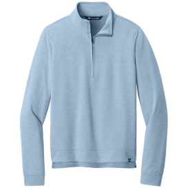 TravisMathew TM1LD007 Ladies Coveside 1/2-Zip - Light Blue Heather