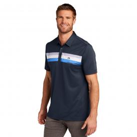 TravisMathew TM1MU416 Cabana Chest Stripe Polo - Blue Nights