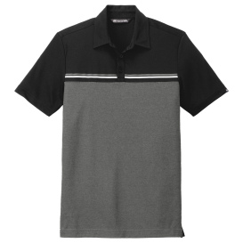 TravisMathew TM1MY401 Sunset Blocked Polo - Black/Dark Grey Heather