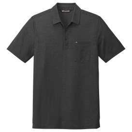 TravisMathew TM1MY404 Oceanside Heather Pocket Polo - Black Heather