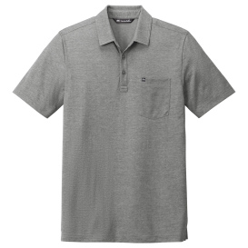 TravisMathew TM1MY404 Oceanside Heather Pocket Polo - Quiet Shade Grey Heather
