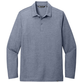 TravisMathew TM1MZ343 Oceanside Heather Long Sleeve Polo - Blue Nights Heather
