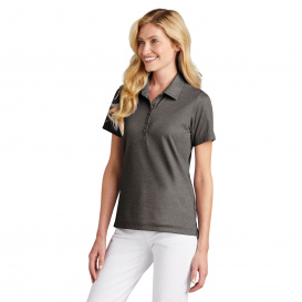 TravisMathew TM1WW002 Ladies Oceanside Heather Polo - Black Heather