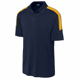 Sport-Tek ST104 Competitor United Polo - True Navy/Gold