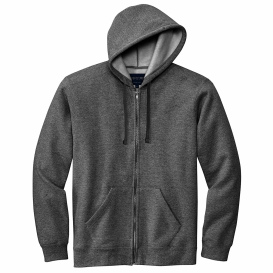Volunteer Knitwear VL130ZH Chore Fleece Full-Zip Hoodie - Charcoal Heather
