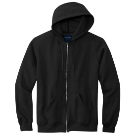 Volunteer Knitwear VL130ZH Chore Fleece Full-Zip Hoodie - Deep Black
