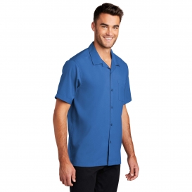 Port Authority W400 Short Sleeve Performance Staff Shirt - True Blue