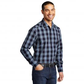Port Authority W670 Everyday Plaid Shirt - True Navy