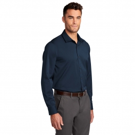 CornerStone W680 City Stretch Shirt - River Blue Navy