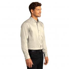 Port Authority W808 Long Sleeve SuperPro React Twill Shirt - Ecru