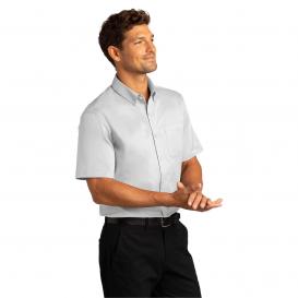 Port Authority W809 Short Sleeve SuperPro React Twill Shirt - White