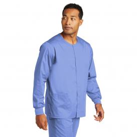 Wink WW3080 Unisex WorkFlex Snap-Front Scrub Jacket - Ceil Blue