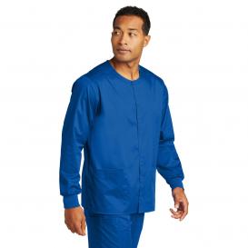Wink WW3080 Unisex WorkFlex Snap-Front Scrub Jacket - Royal