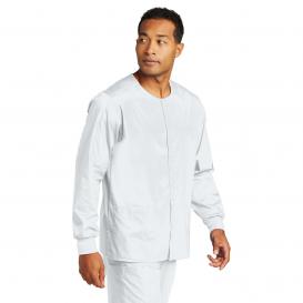 Wink WW3080 Unisex WorkFlex Snap-Front Scrub Jacket - White